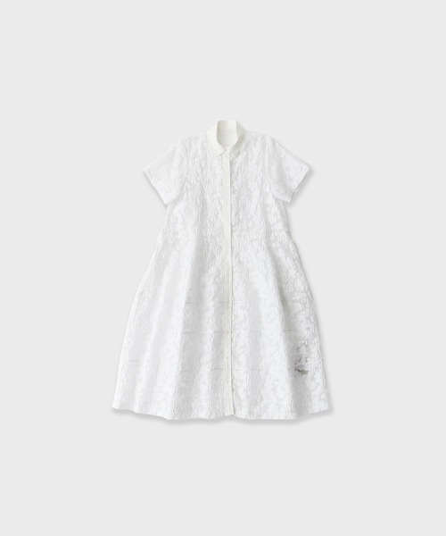 LE CIEL BLEU(ルシェルブルー)の「LE CIEL BLEU/ルシェルブルー Sheer Jacquard Dress シアージャカードドレス(ドレス・レディース・ホワイト/ブラック/ネイビー・36)」の20枚目の写真