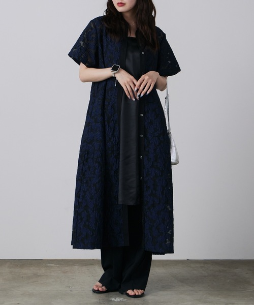 未使用タグ付✨ルシェルブルー シアージャカードドレス 即完売品 LE CIEL BLEU/ルシェルブルー Sheer Jacquard Dress シアージャ