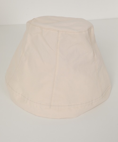 Monocoro toppi(モノコロトッピ)の「UV 裏地メッシュ あご紐付き ワイドブリム バケットハット(ハット・レディース・ベージュ/アイボリー/ブラック・フリー)」の14枚目の写真