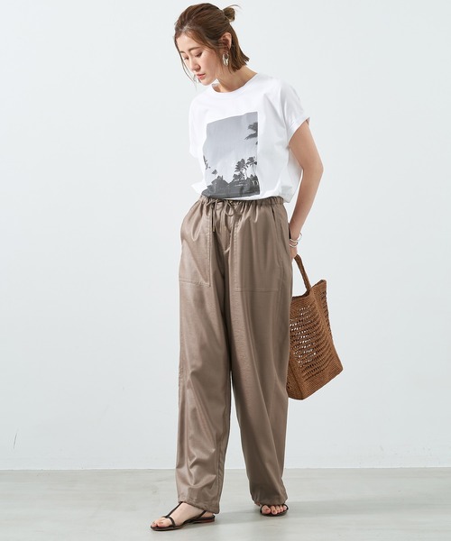 MICALLE MICALLE ピンク ボンディングパンツ 介護 看護 医療 エステ 制服 MICHELKLEIN ミッシェルクラン
