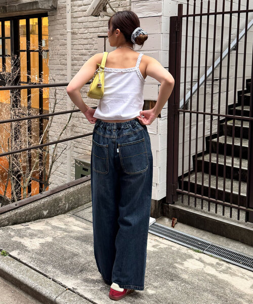 CIAOPANIC（チャオパニック）の「フリルテープカップ付きキャミソール（キャミソール・レディース・ホワイト/ブラック/グレー・ONE SIZE）」の17枚目の写真