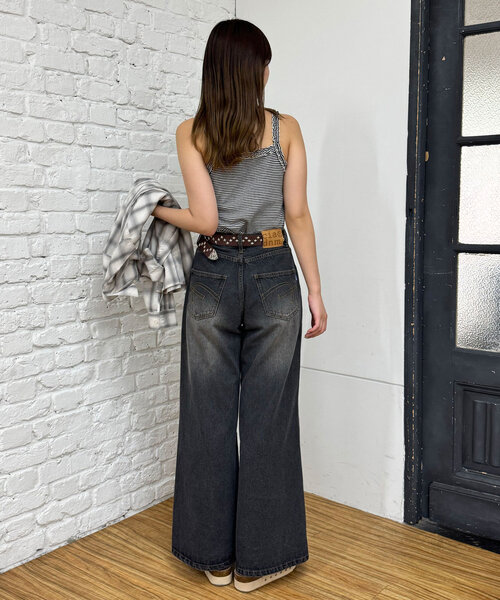 CIAOPANIC（チャオパニック）の「フリルテープカップ付きキャミソール（キャミソール・レディース・ホワイト/ブラック/グレー・ONE SIZE）」の9枚目の写真