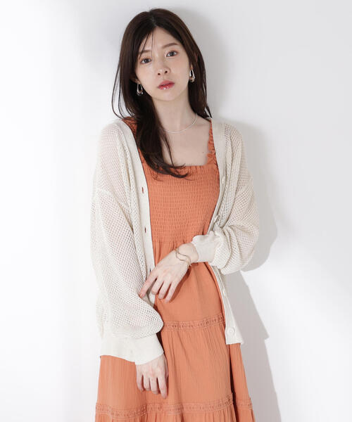 PROPORTION BODY DRESSING（プロポーションボディドレッシング）の「＜Ｅ＞ルーズカーディガン / 1215277601（ニット/セーター・レディース・ブラウン/ホワイト系その他/ピンク・FREE）」の20枚目の写真