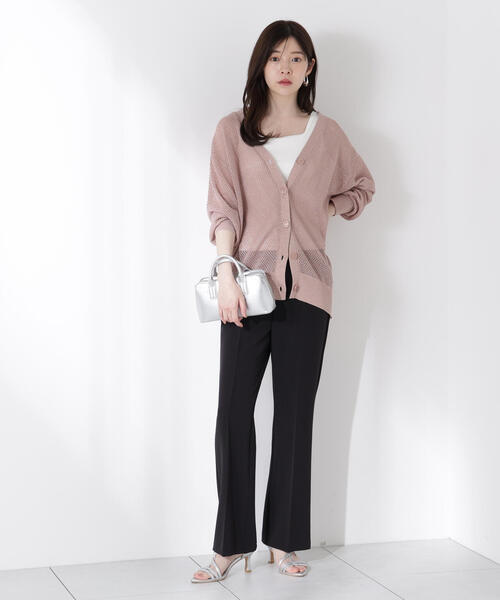 PROPORTION BODY DRESSING（プロポーションボディドレッシング）の「＜Ｅ＞ルーズカーディガン / 1215277601（ニット/セーター・レディース・ブラウン/ホワイト系その他/ピンク・FREE）」の16枚目の写真