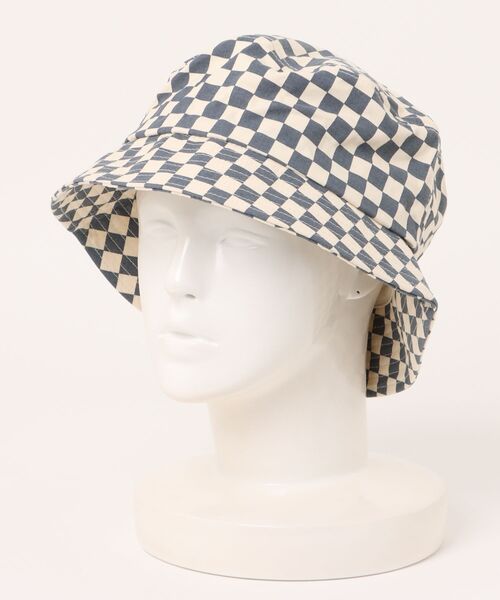 go slow caravan（ゴースローキャラバン）の「WELD/ウェルド　CHECKERBOARD BUCKET HAT（ハット・メンズ・ブルー系その他/オリーブ・FREE）」の2枚目の写真