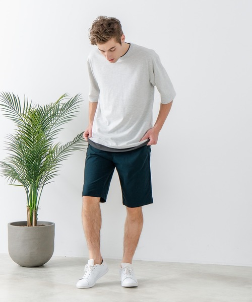 Blue Standard （ブルースタンダード）の「【Blue Standard:ブルースタンダード】スーパーストレッチイージーショートパンツ イージーケア 接触冷感 ウエストゴム UVカット（その他パンツ・メンズ・クリアブルー/ブラック/ダークグリーン/ベージュ・MEDIUM/LARGE/X-LARGE）」の18枚目の写真