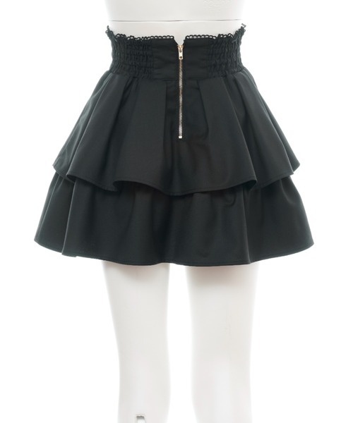 Secret Honey（シークレットハニー）の「ティアードタックフレアスカパン（スカート・レディース・ワインレッド/ブラック・MEDIUM）」の13枚目の写真