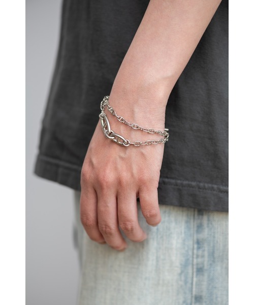 DISCOVERED（ディスカバード）の「【ZOZO限定】DOUBLE BRACELET（ブレスレット・メンズ・シルバー・FREE）」の17枚目の写真