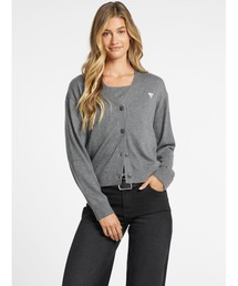 GUESS JEANS Ls Vn Mini Triangle Cardi カーディガン レディース