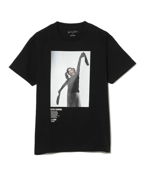BEAMS T（ビームスティー）の「【別注】Kevin Cummins /「Bjork」Photo T ②（Tシャツ/カットソー・メンズ・ブラック・S/M/L/XL）」の7枚目の写真