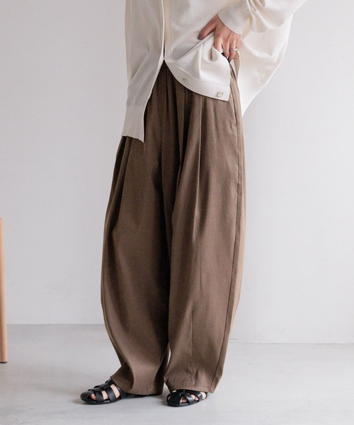 LOWRYS FARM｜カットイージーコクーンパンツ | Rakuten Fashion