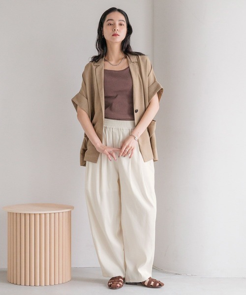 LOWRYS FARM（ローリーズファーム）の「リネンイージーコクーンパンツ　497448（その他パンツ・レディース・イエロー/アイボリー/ブラック/ブラウン・MEDIUM/LARGE）」の21枚目の写真