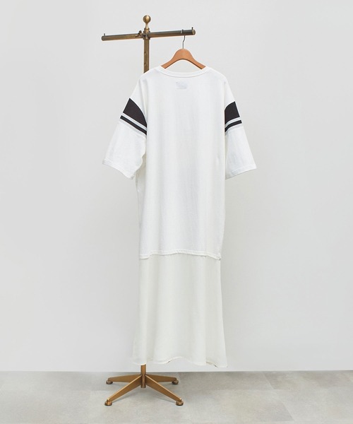 セール】(OKIRAKU×ROSE BUD)SHOULDER LINE LAYERED DRESS