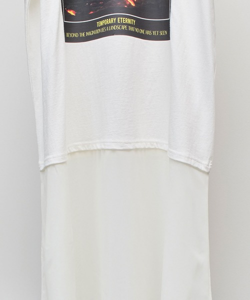 OKIRAKU（オキラク）の「(OKIRAKU×ROSE BUD)SHOULDER LINE LAYERED DRESS（ワンピース・レディース・ホワイト/ブラック・ONE SIZE）」の9枚目の写真