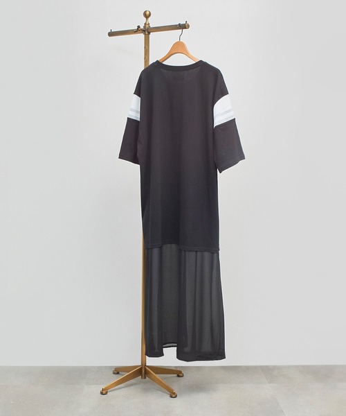 セール】(OKIRAKU×ROSE BUD)SHOULDER LINE LAYERED DRESS