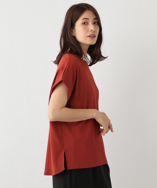 FOUND GOOD（ファウンドグッド）の「キャシャミエフレンチ/リブ（Tシャツ/カットソー・レディース・グレー系8/ネイビー/オレンジ系5/グリーン系5/ブラック/ホワイト系5・L/M/S）」の6枚目の写真