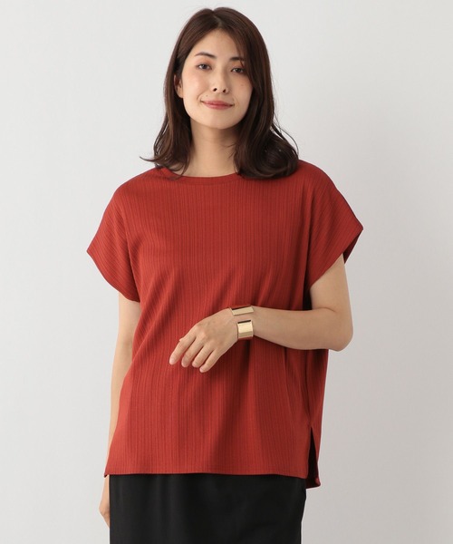 FOUND GOOD（ファウンドグッド）の「キャシャミエフレンチ/リブ（Tシャツ/カットソー・レディース・グレー系8/ネイビー/オレンジ系5/グリーン系5/ブラック/ホワイト系5・L/M/S）」の21枚目の写真