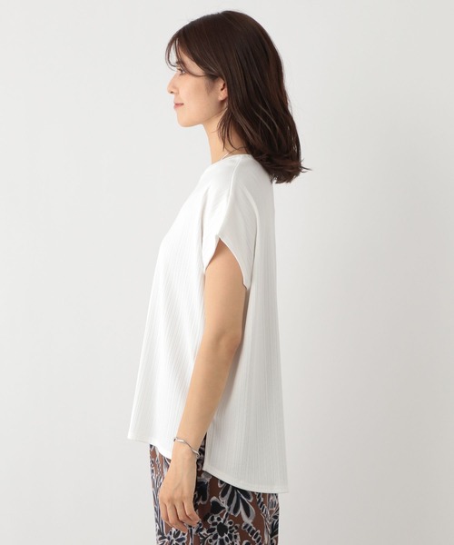 FOUND GOOD（ファウンドグッド）の「キャシャミエフレンチ/リブ（Tシャツ/カットソー・レディース・グレー系8/ネイビー/オレンジ系5/グリーン系5/ブラック/ホワイト系5・L/M/S）」の18枚目の写真