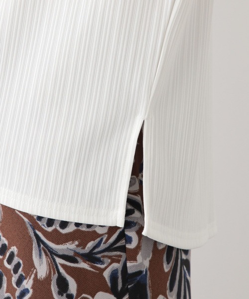 FOUND GOOD（ファウンドグッド）の「キャシャミエフレンチ/リブ（Tシャツ/カットソー・レディース・グレー系8/ネイビー/オレンジ系5/グリーン系5/ブラック/ホワイト系5・L/M/S）」の14枚目の写真