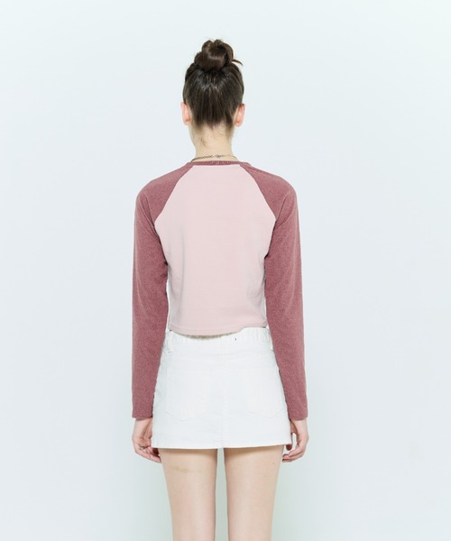 LARTIGENT(ラーティゼン)の「L6 CAT RAGLAN T-SHIRT(Tシャツ/カットソー・レディース・ピンク・FREE)」の5枚目の写真