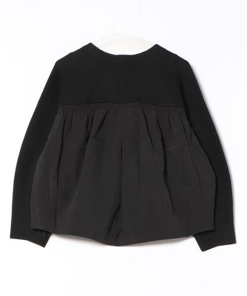 Marilyn Moon（マリリンムーン）の「shaggy pocket milano rib jacket（その他アウター・レディース・ブラック/グレー/アイボリー・FREE）」の4枚目の写真