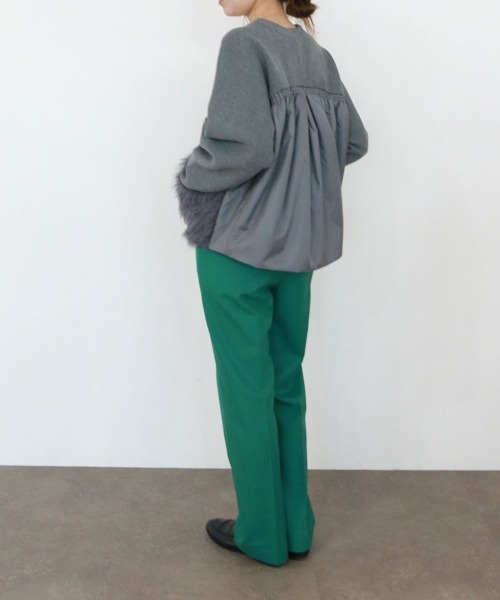 Marilyn Moon（マリリンムーン）の「shaggy pocket milano rib jacket（その他アウター・レディース・ブラック/グレー/アイボリー・FREE）」の17枚目の写真