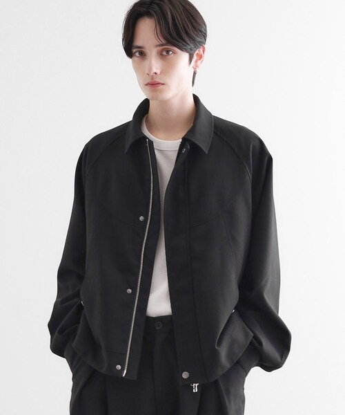 tk.TAKEO KIKUCHI（ティーケータケオキクチ）の「カーブシームフライトブルゾン（ブルゾン・メンズ・ブラック/ブラウン系・01/02/03）」の8枚目の写真