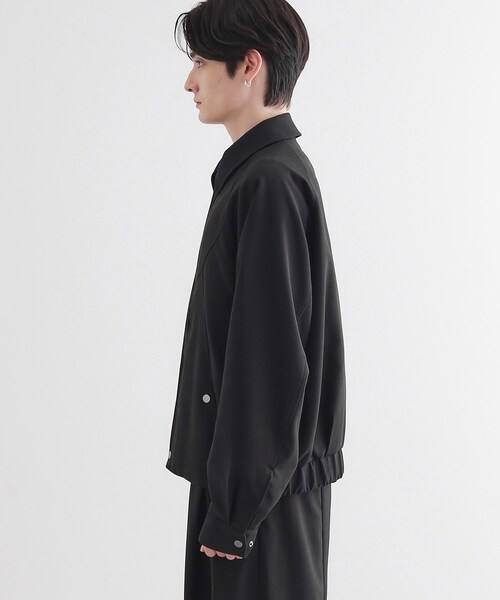 tk.TAKEO KIKUCHI（ティーケータケオキクチ）の「カーブシームフライトブルゾン（ブルゾン・メンズ・ブラック/ブラウン系・01/02/03）」の13枚目の写真