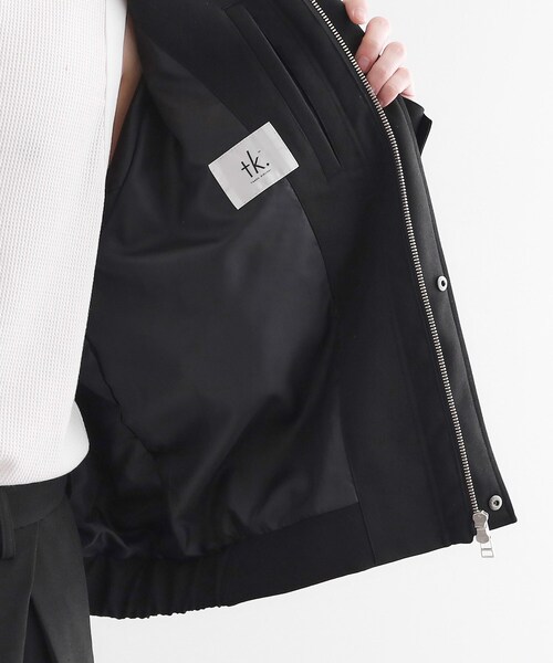 tk.TAKEO KIKUCHI（ティーケータケオキクチ）の「カーブシームフライトブルゾン（ブルゾン・メンズ・ブラック/ブラウン系・01/02/03）」の19枚目の写真