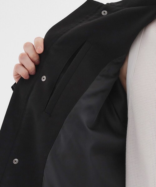 tk.TAKEO KIKUCHI（ティーケータケオキクチ）の「カーブシームフライトブルゾン（ブルゾン・メンズ・ブラック/ブラウン系・01/02/03）」の21枚目の写真