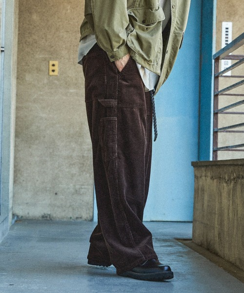 PIPIPI　24aw新品未使用！ペインターコーデュロイパンツ GU公式 | コーデュロイペインターパンツ(セットアップ可能)