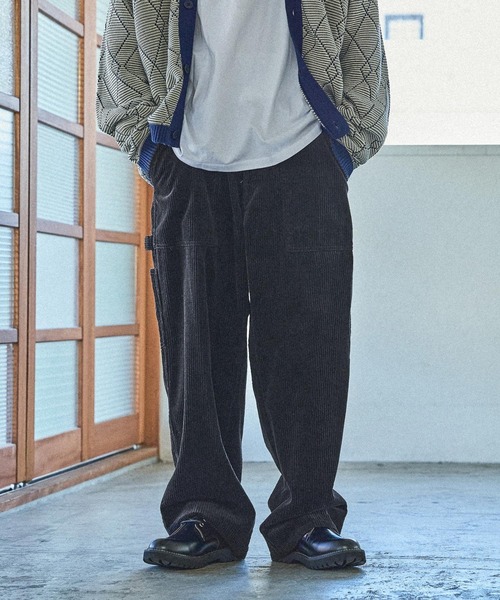 niko and...（ニコアンド）の「コーデュロイペインターパンツ（その他パンツ・メンズ・ブルー/チャコール/オフホワイト/ブラウン・MEDIUM/LARGE）」の2枚目の写真