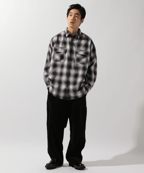 niko and...（ニコアンド）の「コーデュロイペインターパンツ（その他パンツ・メンズ・ブルー/チャコール/オフホワイト/ブラウン・MEDIUM/LARGE）」の6枚目の写真