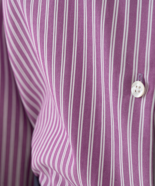 Rouge vif（ルージュヴィフ）の「ストライプメンズライクシャツ（シャツ/ブラウス・レディース・パープル/キャメル・フリー）」の22枚目の写真