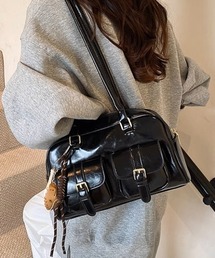 A'GEM/9 ブラックフリンジショルダーバッグ 本日最終値下げ A'GEM/9 ブラックフリンジショルダーバッグ 本日最終値下げ トート