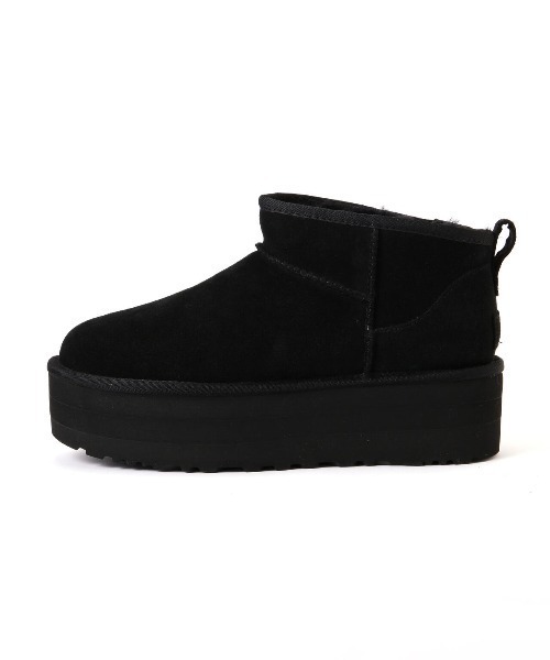 UGG(アグ)の「UGG(アグ)Classic Ultra Mini Platform /1135092(ブーツ・レディース・ベージュ/ブラック・6/7/8)」の9枚目の写真