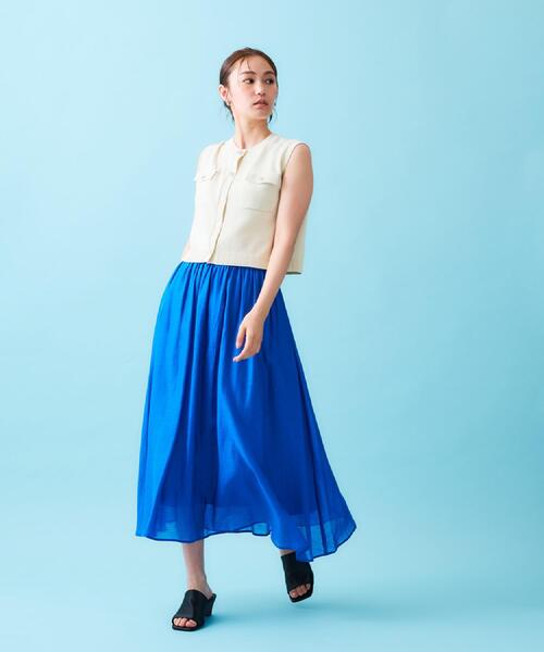 OPAQUE.CLIP（オペークドットクリップ）の「ダブルポケットニット【洗濯機洗い可】（ニット/セーター・レディース・グリーン/ブラウン系その他/アイボリー・38/40）」の17枚目の写真