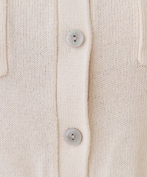 OPAQUE.CLIP（オペークドットクリップ）の「ダブルポケットニット【洗濯機洗い可】（ニット/セーター・レディース・グリーン/ブラウン系その他/アイボリー・38/40）」の12枚目の写真