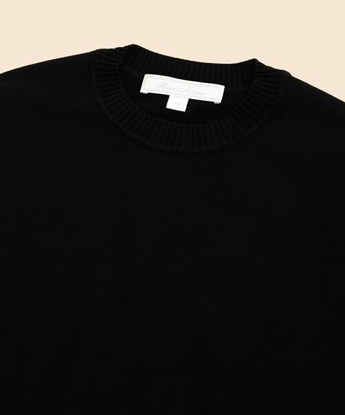 BROOKS BROTHERS(ブルックスブラザーズ)の「【Double B Collection】レーヨン/ポリエステル BBロゴ クルーネックセーター(ニット/セーター・レディース・ネイビー/ブラック・SMALL/X-SMALL/LARGE/MEDIUM)」の3枚目の写真