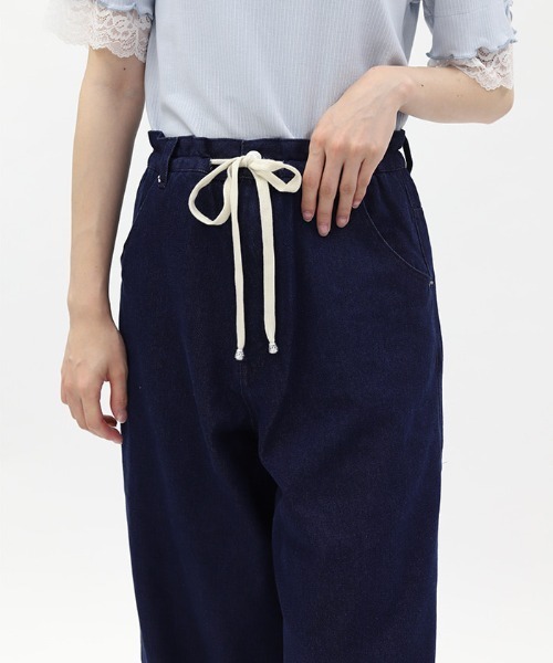 axes femme（アクシーズファム）の「イージーデニムパンツ（デニムパンツ・レディース・ケミカルウォッシュ/インディゴブルー/グレー・FREE）」の8枚目の写真