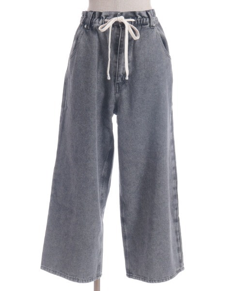 axes femme（アクシーズファム）の「イージーデニムパンツ（デニムパンツ・レディース・ケミカルウォッシュ/インディゴブルー/グレー・FREE）」の18枚目の写真