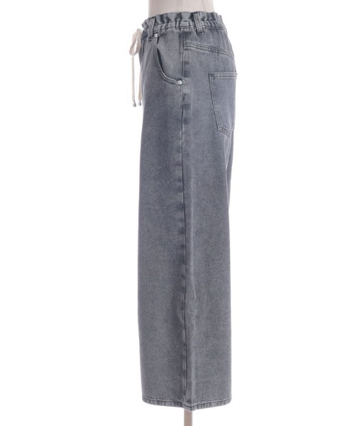 axes femme（アクシーズファム）の「イージーデニムパンツ（デニムパンツ・レディース・ケミカルウォッシュ/インディゴブルー/グレー・FREE）」の19枚目の写真