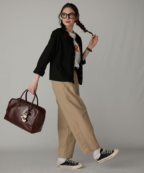 BONLECILL Marche（ボンルシールマルシェ）の「【BONLECILL Marche】《大容量》キャリーオンボストンバッグ（ボストンバッグ・レディース・ブラック/ブラウン・FREE）」の16枚目の写真