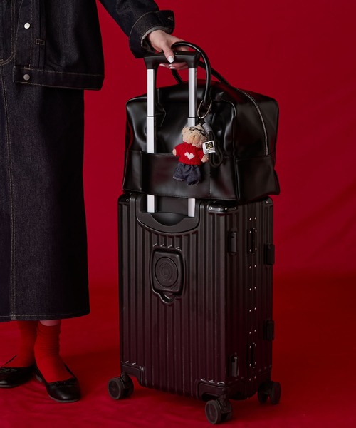 BONLECILL Marche（ボンルシールマルシェ）の「【BONLECILL Marche】《大容量》キャリーオンボストンバッグ（ボストンバッグ・レディース・ブラック/ブラウン・FREE）」の9枚目の写真