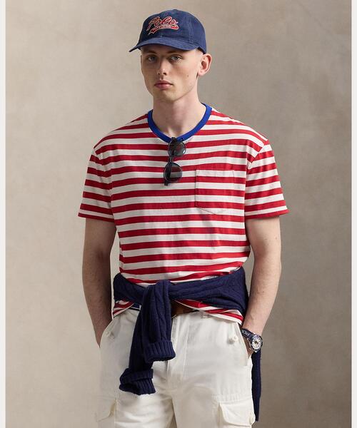 POLO クラシック フィット ストライプド ジャージー Tシャツ クラシック フィット ストライプド ジャージー Tシャツ | ラルフ