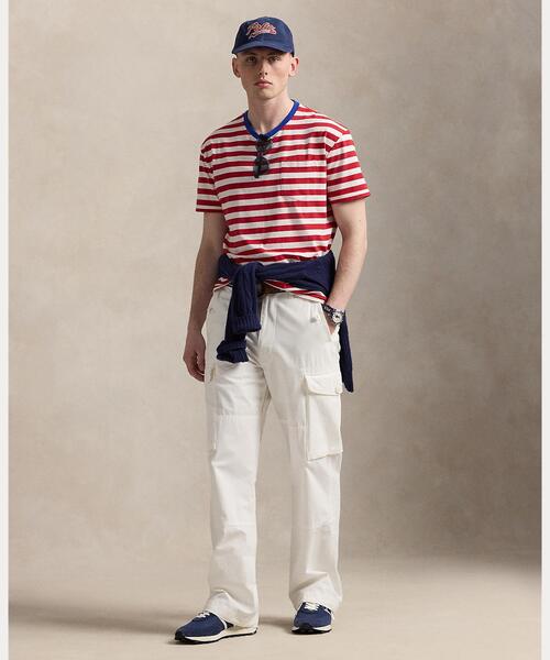 POLO クラシック フィット ストライプド ジャージー Tシャツ POLO RALPH LAUREN tシャツ クラシック フィット ストライプド
