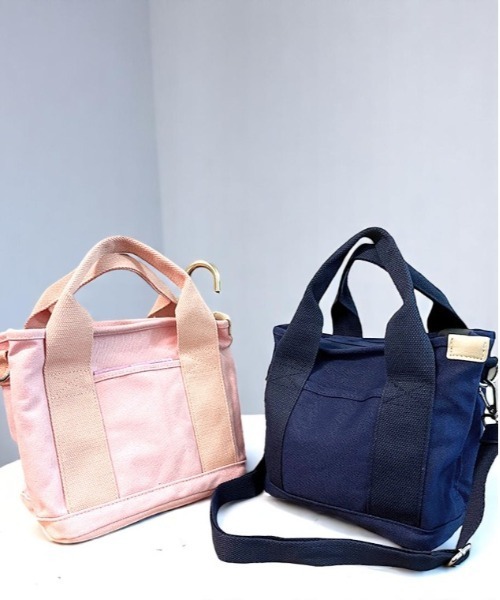 BACKYARD FAMILY（バックヤードファミリー）の「CIARA 2WAY ミニショルダーバッグ（トートバッグ・レディース・ベージュ/ネイビー/グリーン/ピンク/ブラック・FREE）」の10枚目の写真