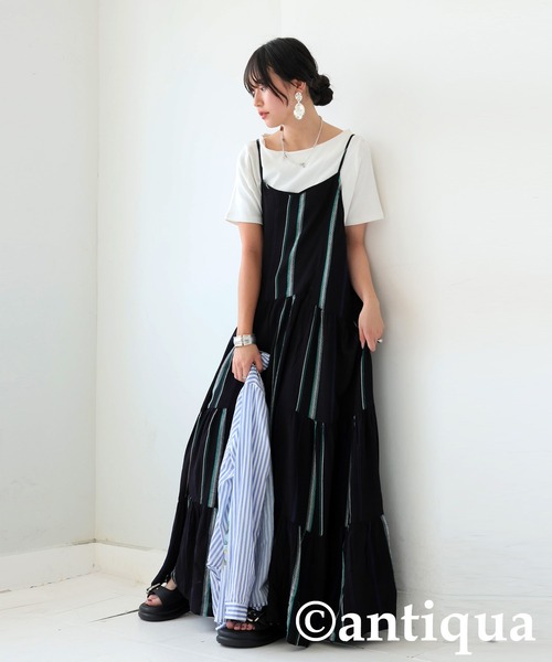 新品 未使用✨ダイアグラム 現行 キャミワンピース ストライプ スカート 38 新品 未使用✨ダイアグラム 現行 キャミワンピース ストライプ