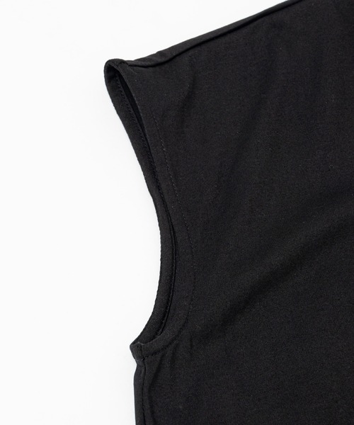 LA MARINE FRANCAISE（マリン フランセーズ）の「ジャージーフリルコンビネゾン（サロペット/オーバーオール・レディース・ブラック/グレー・FREE）」の5枚目の写真