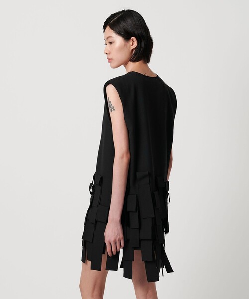 AEWEN MATOPH（イウエン マトフ）の「＜AEWEN MATOPH＞フリンジミニワンピース（ワンピース・レディース・ベージュ/ブラック・FREE）」の19枚目の写真